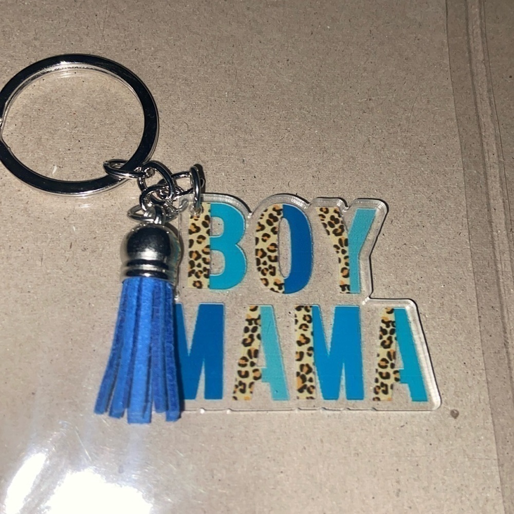 Boutique Boy Mama Keychain or Bag Charm New